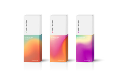 Box, packaging template for product vector design illustration.