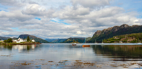 Plockton calm and tranquil yacht moorings