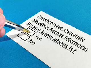 Questionnaire about electronics.