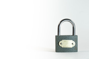 lock and key  on a white background