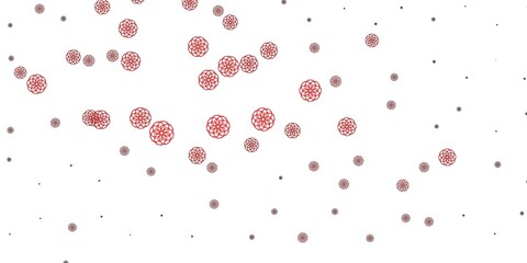 Light Red vector pattern with abstract shapes.