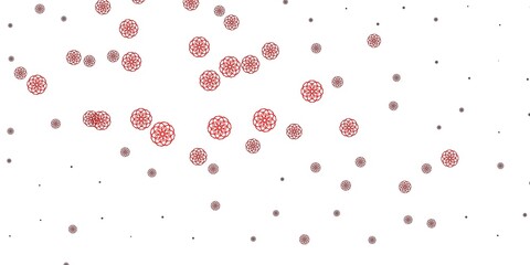 Light Red vector pattern with abstract shapes.