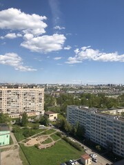 view from the high-rise building in sunny day