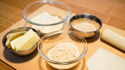 おからクッキーを作るための材料