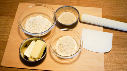 おからクッキーを作るための材料