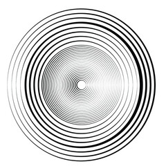 Lines in Circle Form . Circular Vector Illustration .Technology round Logo . Design element . Abstract Geometric shape .