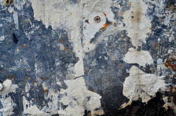 Abstract metallic background in gray with white spots.