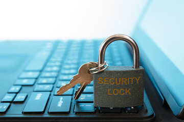 Internet computer security and network protection concept