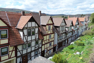 Fototapeta na wymiar Fischerstad Bad Sooden-Allendorf Stadtteil Allendorf historische Altstadt