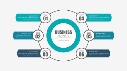 Corporate Business Infographic Element Premium Vector