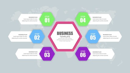 Corporate Business Infographic Element Premium Vector