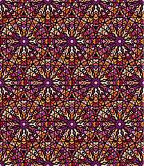 Seamless illustration of ethnic style arabesque pattern