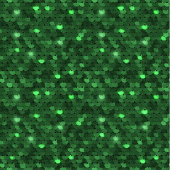 Seamless green shiny sequined texture - vector illustration eps10