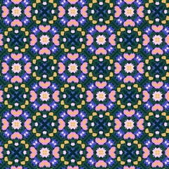 Abstract colorful seamless pattern design composition. Wallpaper, background. Eps 10