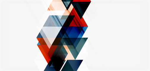 Geometric abstract background, mosaic triangle and hexagon shapes. Trendy abstract layout template for business or technology presentation, internet poster or web brochure cover, wallpaper