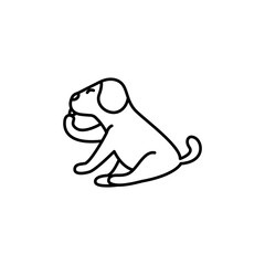 dog vector design template illustration