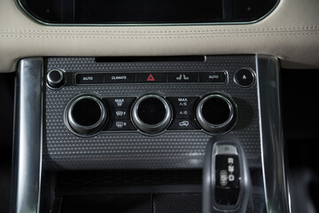 Fototapeta premium AC control panel of a car