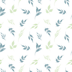 Foliage abstract seamless pattern