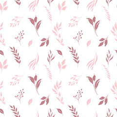 Foliage abstract seamless pattern