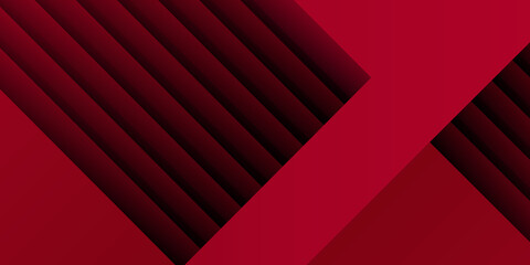 Modern red and black design template for poster flyer brochure cover. Graphic design layout with triangle graphic elements and space for photo background