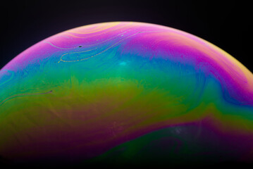 Soap Bubble abstract rainbow colors