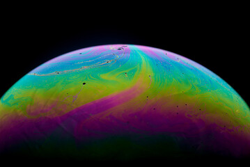 Soap Bubble abstract rainbow colors