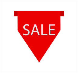 Set of sale labels, template. Blank labels, discount and price on paper. Special offer. Vintage. Vector illustration.