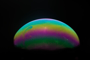 Soap Bubble abstract rainbow colors