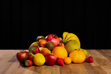 still life of fresh seasonal fruits