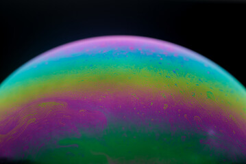 Soap Bubble abstract rainbow colors