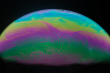 Soap Bubble abstract rainbow colors