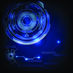 Vector Abstract technology blue background