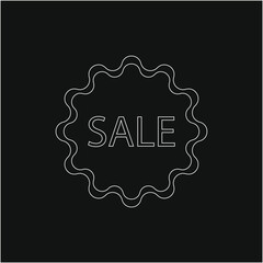 Set of sale labels, template. Blank labels, discount and price on paper. Special offer. Vintage. Vector illustration.