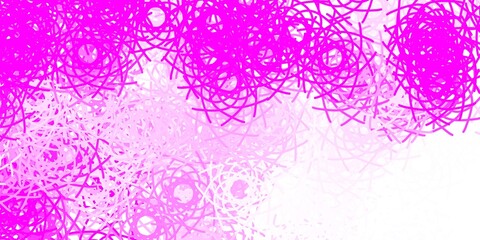 Light Pink vector template with abstract forms.