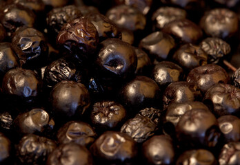 aronia fruit in close-up