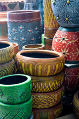 Beautiful patterned pottery