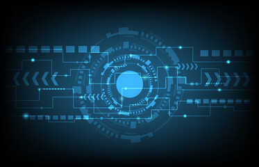 Obraz premium Vector technology Abstract and business communications green background graphics geometry