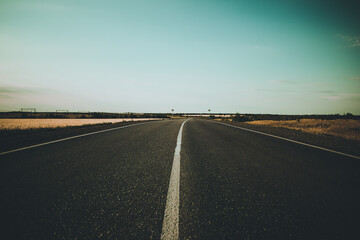 Fototapeta premium The road going to the sky