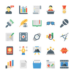 Creative Process Flat Vector Icons