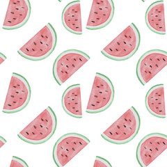 nahtloses Muster mit Wassermelone