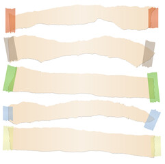 Naklejka premium collection scrap of paper