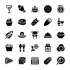 Food and Gifts Flat Icons Pack