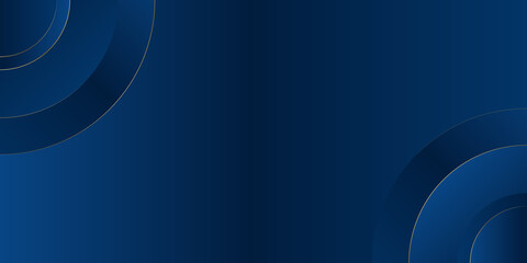 Modern blue abstract background, the look of circle silver steel, circular lines on a blue background