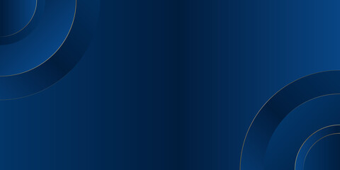 Modern blue abstract background, the look of circle silver steel, circular lines on a blue background