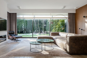 Luxury designed living room interior