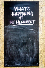 Fototapeta premium What is happening at the Monument? 