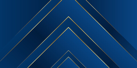 Dark blue arrow dynamic abstract vector background with diagonal lines. Trendy classic color of 2020. 3d cover of business presentation banner for sale event night party. Fast moving soft shadow dots