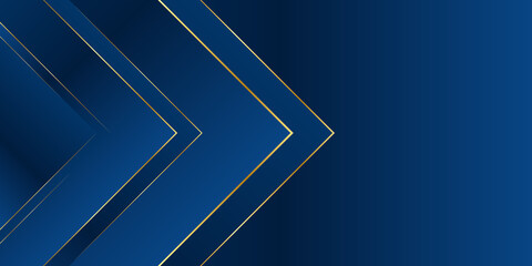 Dark blue arrow dynamic abstract vector background with diagonal lines. Trendy classic color of 2020. 3d cover of business presentation banner for sale event night party. Fast moving soft shadow dots