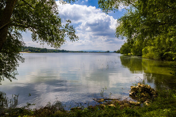 Kunov water reservoir near the small village of Kunov
