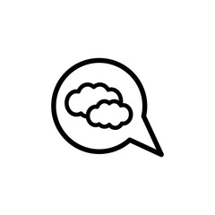 cloude bubble chat vector design template illustration